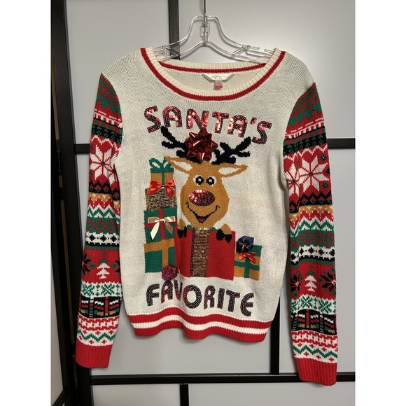 No Boundaries Sweaters - Christmas Sweater No Boundaries Size Adult Small 3-5 Festive Holiday
